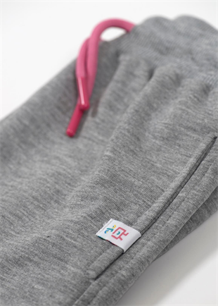 Basic Pleated Short - Grey (Pink Cord)