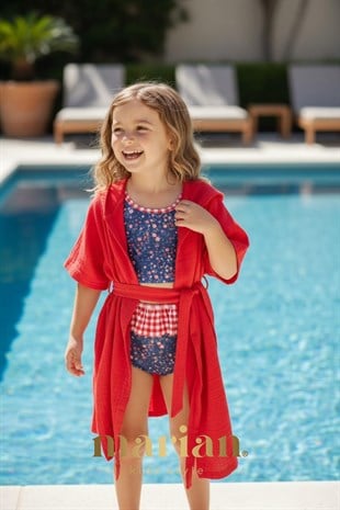 Beach Cover Up Red