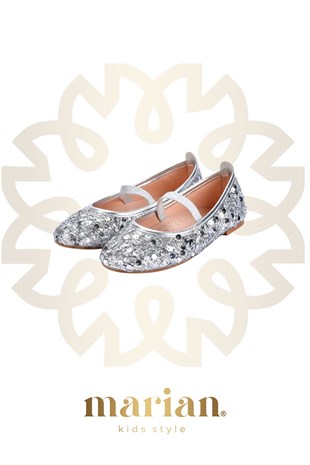 Chica Magica Maribel Lastikli Silver Pullu Babet