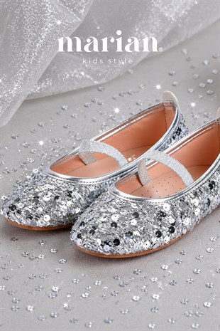 Chica Magica Maribel Lastikli Silver Pullu Babet