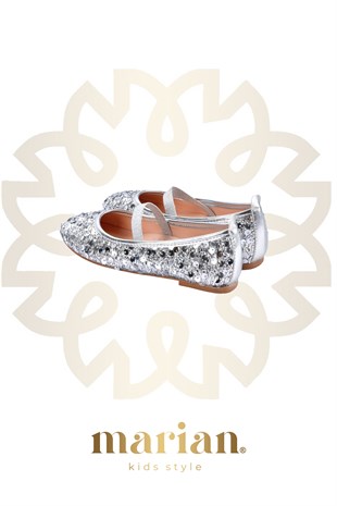 Chica Magica Maribel Lastikli Silver Pullu Babet