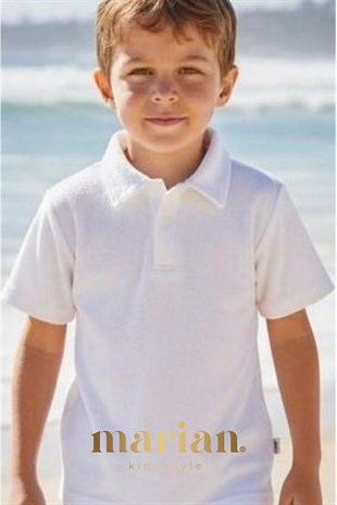 Erkek Çocuk Tişört Towel Polo White