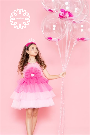 Barbie Kalp Detaylı Elbise
