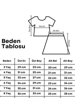 Fuşya Üzeri Pul Detaylı Tül Etekli İkili Takım - Freya