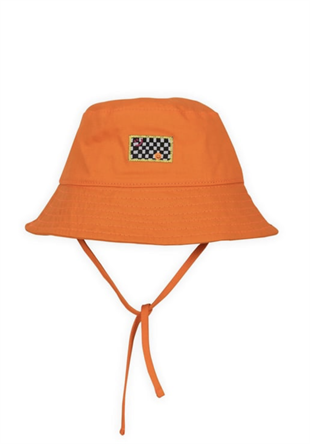 Happy Face Bucket Hat - Orange / 52 Cm