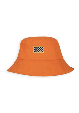 Happy Face Bucket Hat - Orange / 52 Cm
