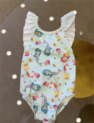 Mermaid Kız Çocuk Mayo