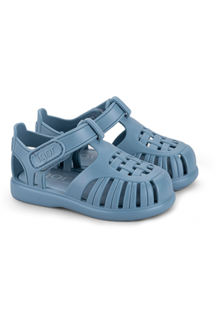 Igor Çocuk Cırtlı Sandalet Tobby Solid Mavi - Ocean