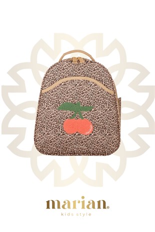 JEUNE PREMİER BACKPACK RALPHIE- LEOPARD CHERRY 