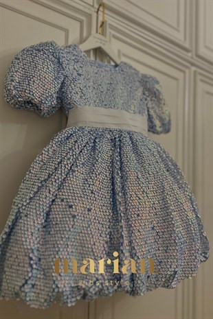 LİLY BLİSS Sparkle Princess Blue Elbise