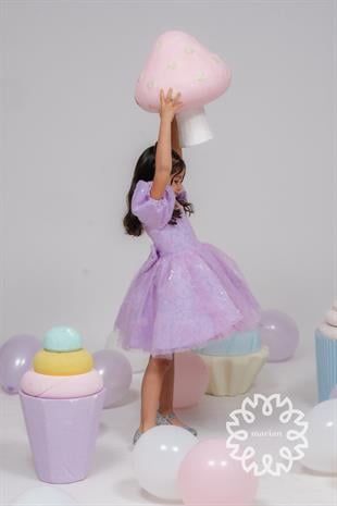 MARİAN STARLİT DRESS - Purple 