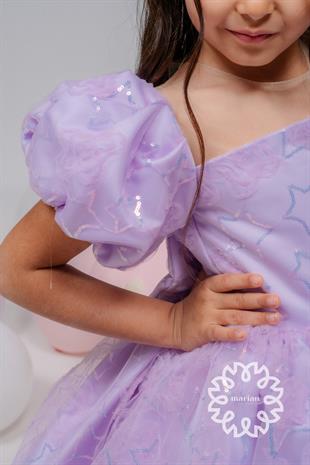 MARİAN STARLİT DRESS - Purple 