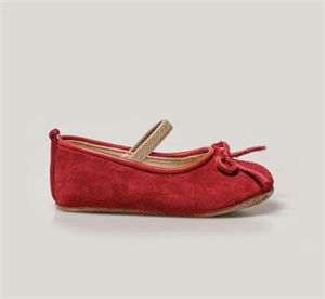 Merli&Rose Kırmızı Süet Babet
