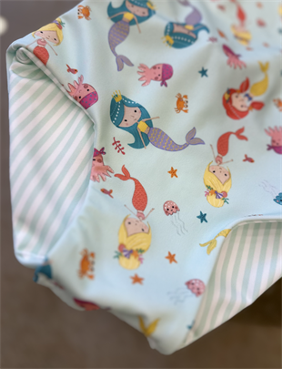Mermaid kız bebek mayo