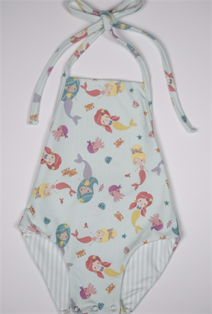 Mermaid kız bebek mayo