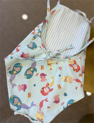Mermaid kız bebek mayo