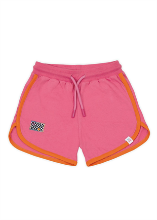 Retro Orange Striped Short - Pink (Pink Cord)