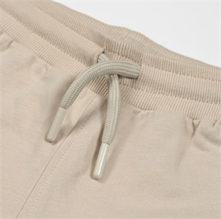 Retro Shorts - Beige with Blue Trim