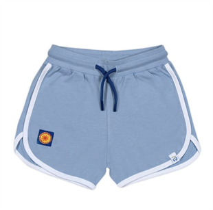 Retro Shorts - Blue with White Trim