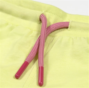 Retro Shorts - Lime with Pink Trim