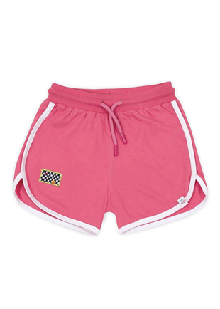 Retro White Striped Short - Pink (Pink Cord)