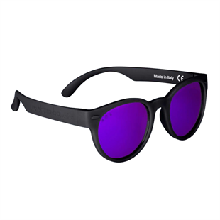 Roshambo Eyewear Siyah Çerçeve Mor Lens | ÇOCUK GÜNEŞ GÖZLÜĞÜ