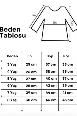 Siyah Organze Yakalı Kız Çocuk Tişört
