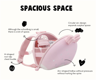 Zoyzoii® Fruit Series Backpack(Sweetheart Strawberry)