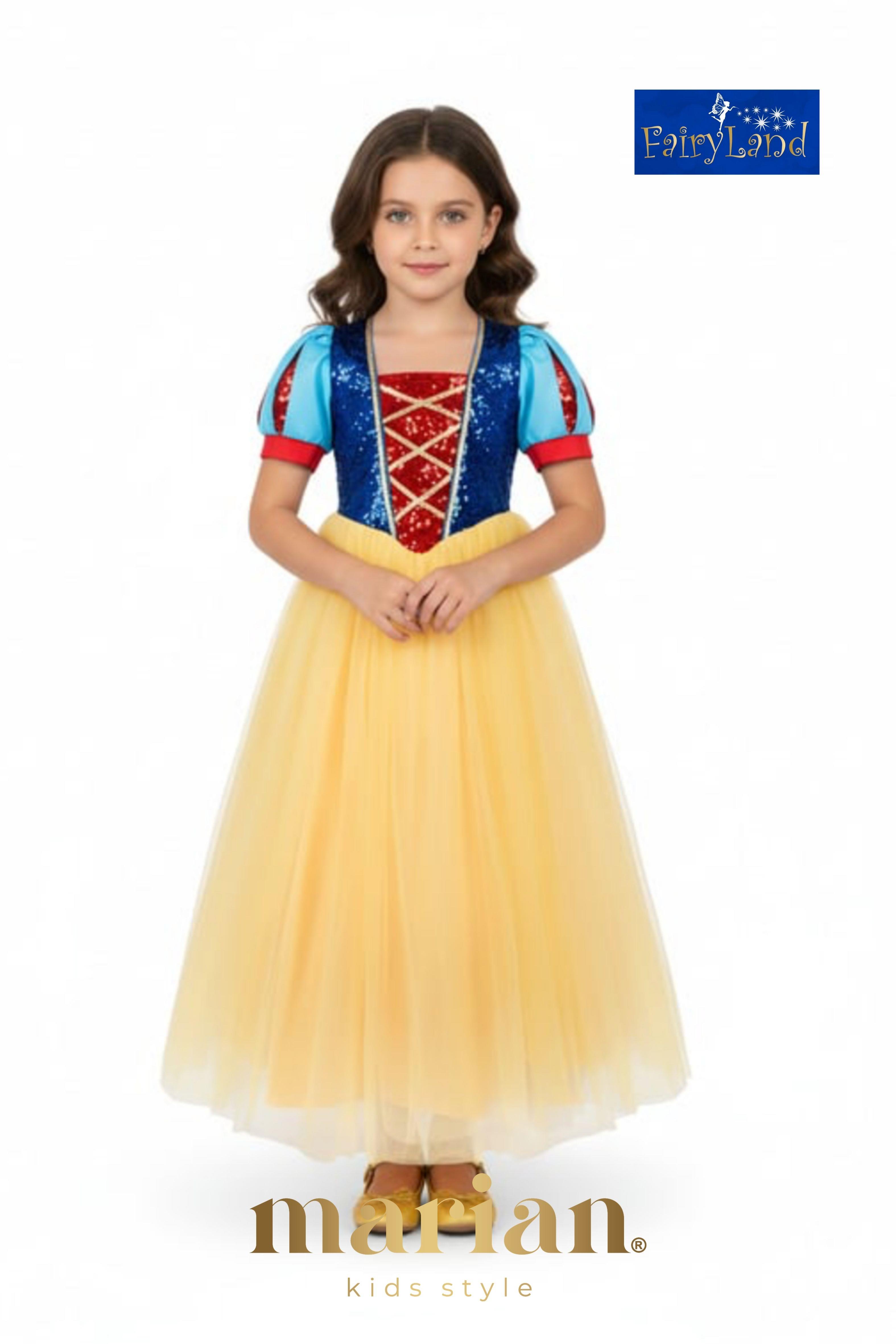 Fairyland Parlak Payetli Pamuk Prenses Kız Çocuk Kostüm