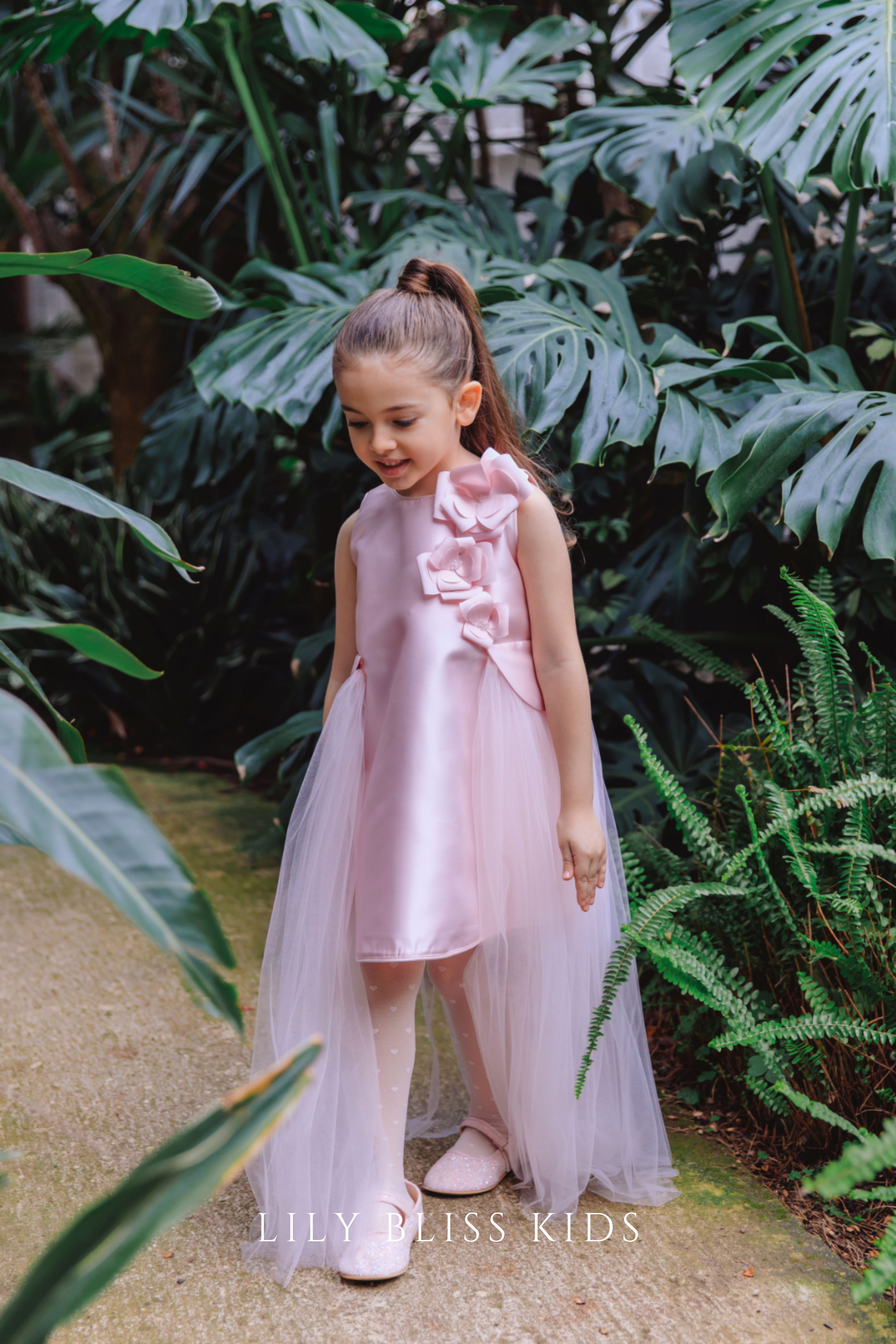LİLY BLİSS Peony Pink - Kız Çocuk Özel Gün Elbise