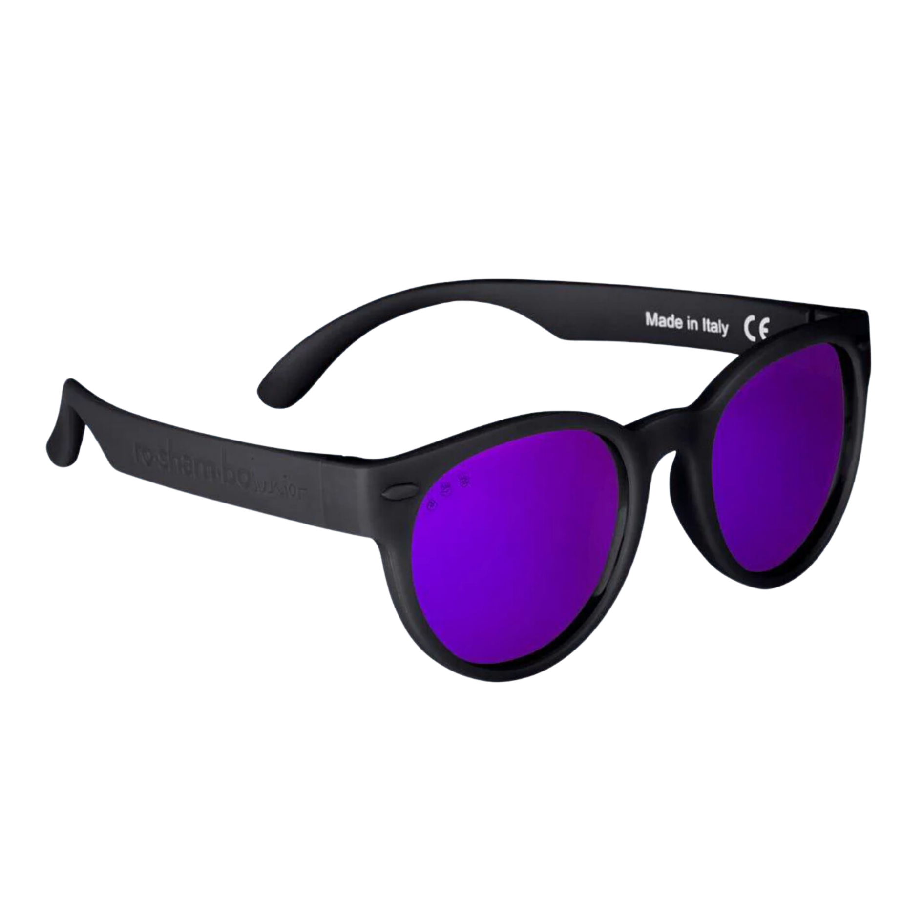 Roshambo Eyewear Siyah Çerçeve Mor Lens | Junior