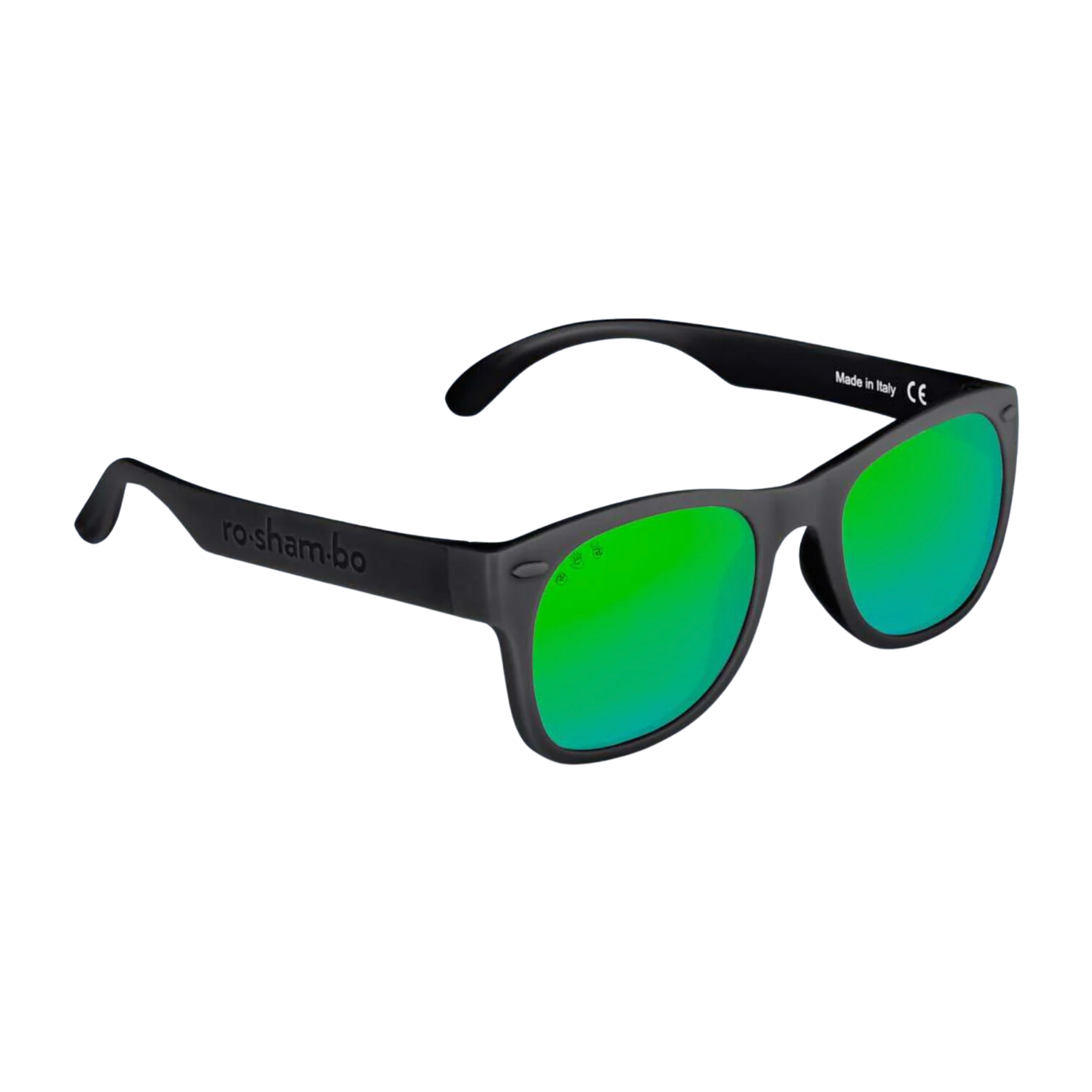 Roshambo Eyewear Siyah Çerçeve Yeşil Lens | Junior