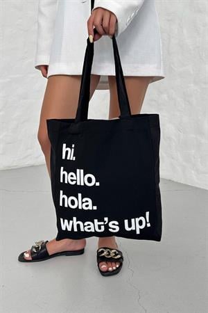 PLAJ ÇANTASI BASKILI (HELLO)