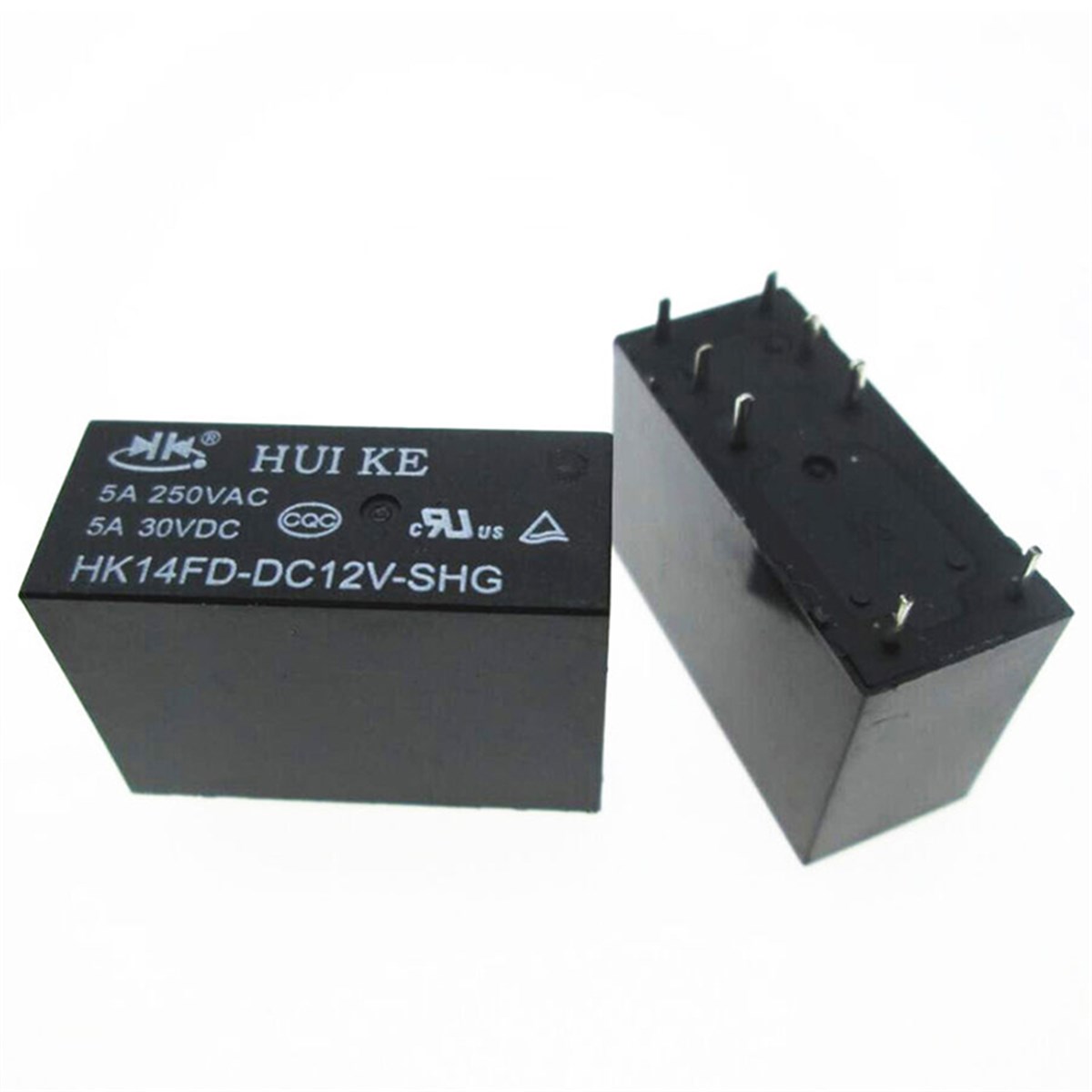 12 VOLT ROLE ÇİFT KONTAK ŞEFFAF 8 BACAK