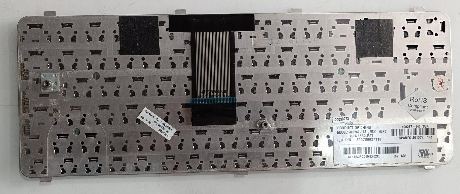 Hp 490267-141  NSK-H5R0T Notebook Klavye (Siyah TR) STOK:Z95