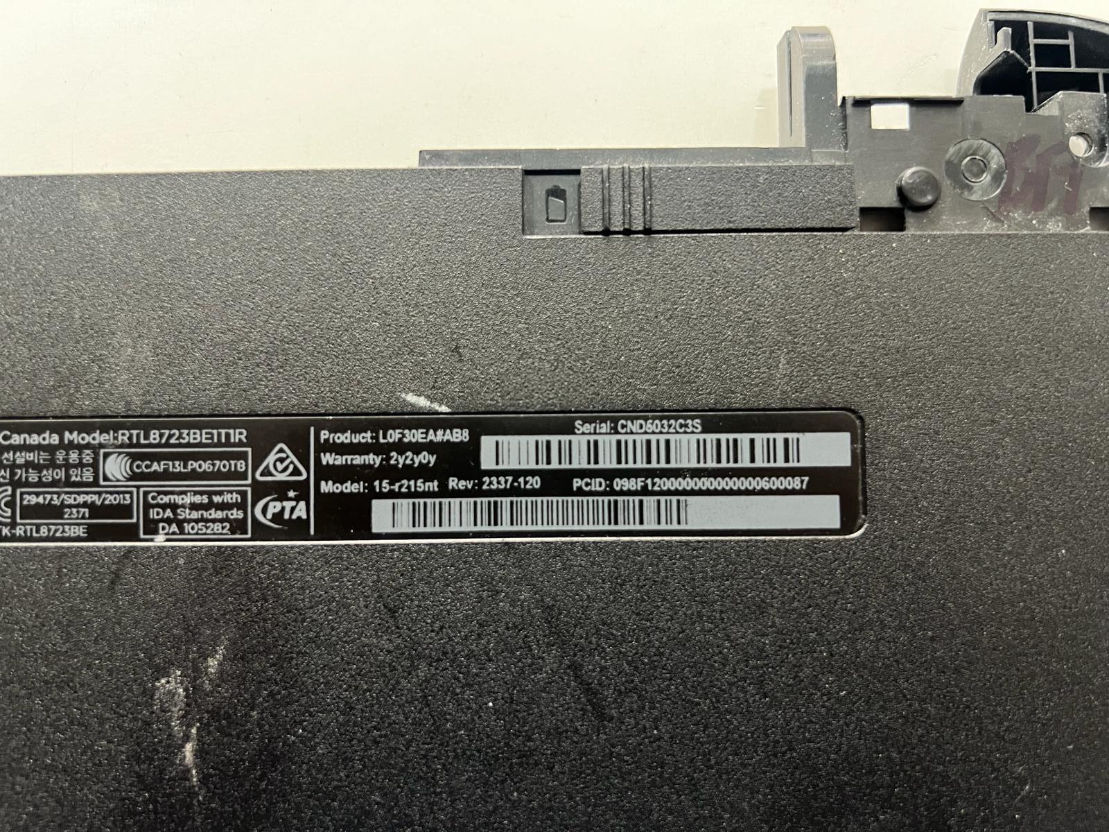 Orijinal Sorunsuz Kusursuz Hp 15-r215nt (L0F30EA), 15-r216nt (L0F33EA) Notebook Alt Kasa Stok: Z100