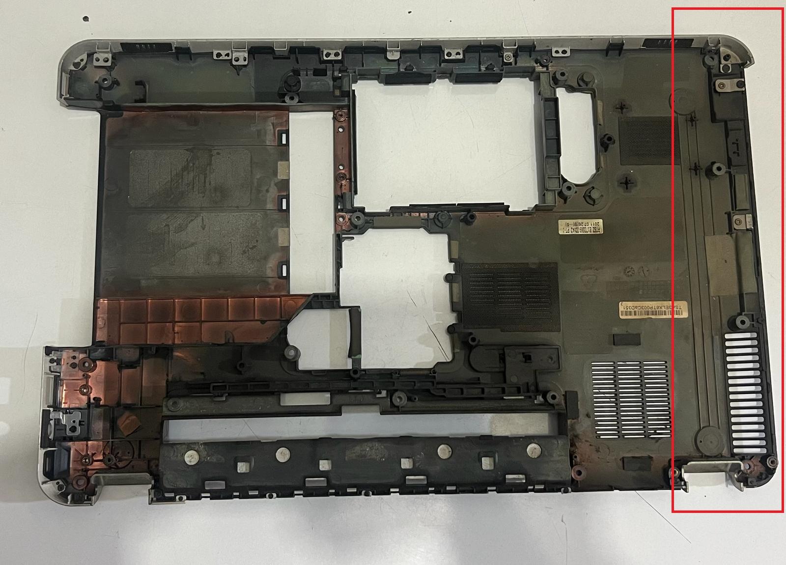 HP DV6 DV6-3000 ALT KASA - KUSURLU -  STOK:71