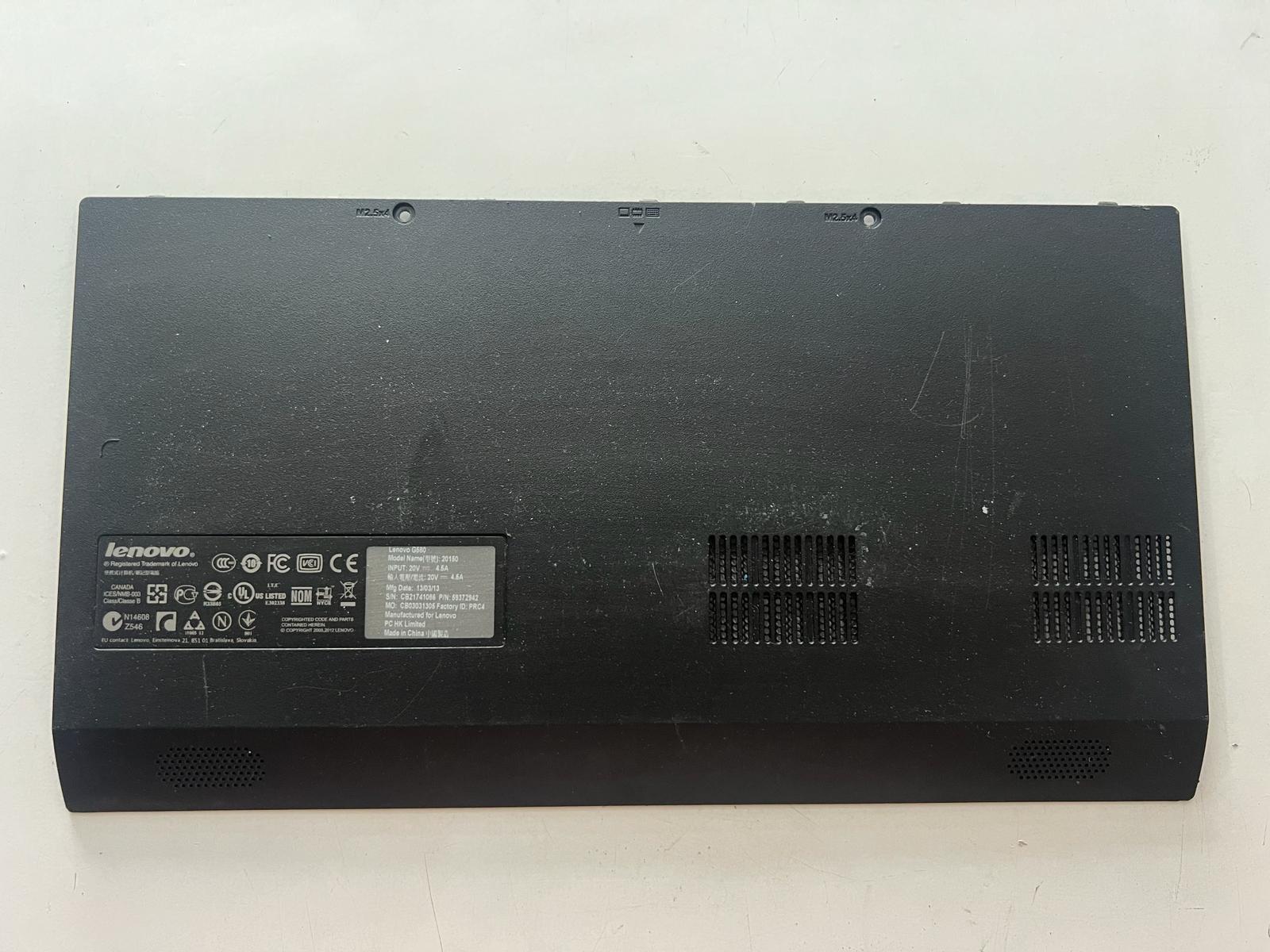 Lenovo G580 20150 Orijinal Servis Alt Kasa Kapağı  Stok: Z104