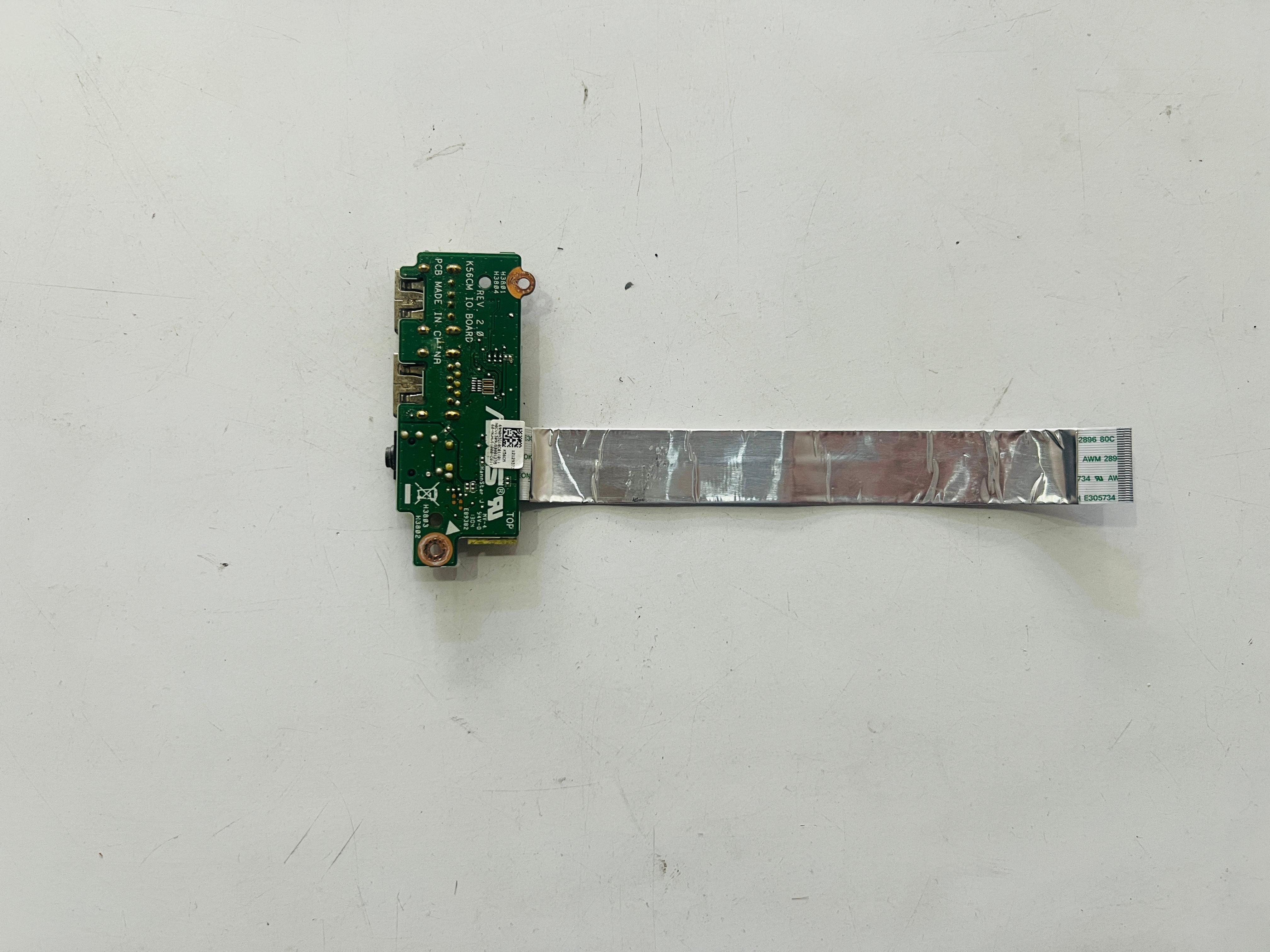 Orijinal Laptop USB AUDIO JACK Audio USB Board  Asus K56CM S56C K56C A56C Stok: Z18
