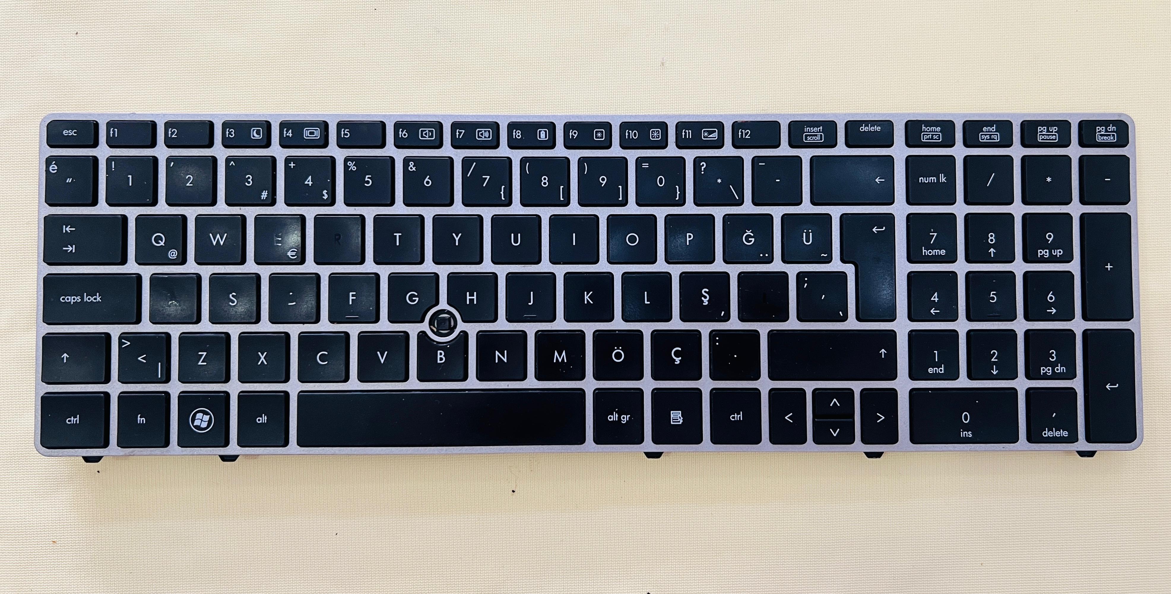 ORİJİNAL HP ELITEBOOK 8560P TR KLAVYE BCBNPER011M074 Stok: Z105