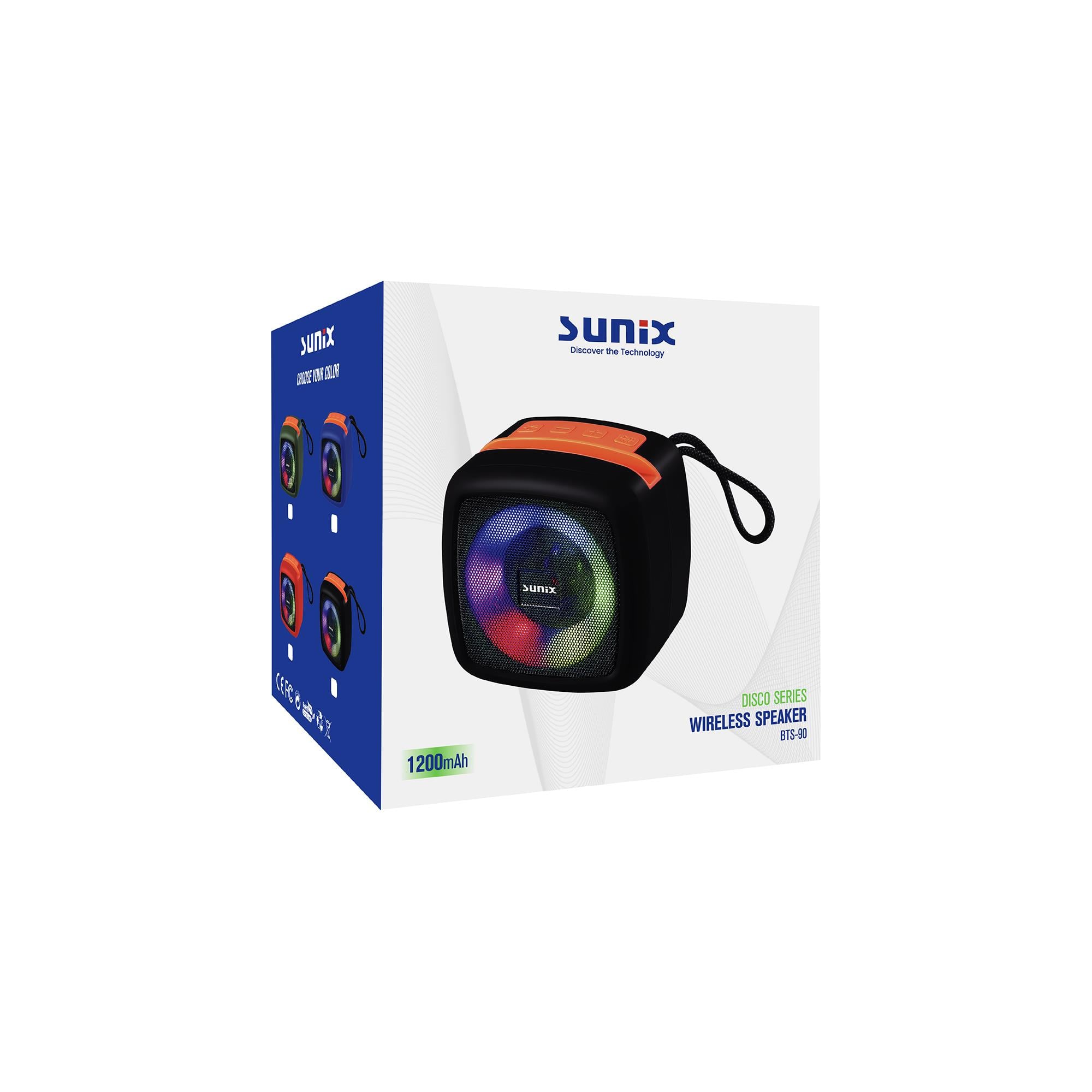 SUNİX BTS-90 SES TOPU SES BOMBASI WIRELESS SPEAKER BLUETOOTH 