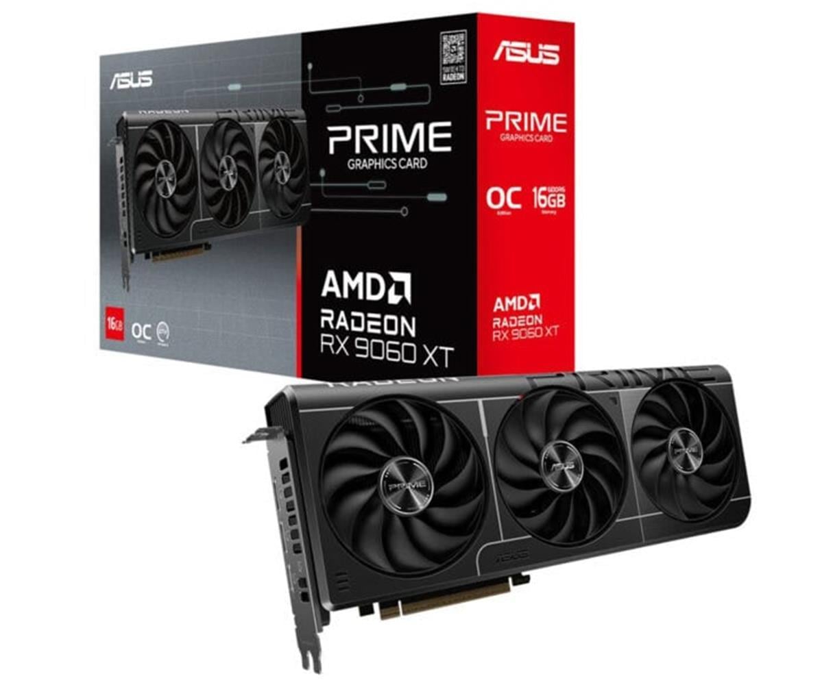 Asus Prime Radeon RX9060 XT OC PRIME-RX9060XT-O16G 16GB GDDR6 128 Bit Ekran Kartı