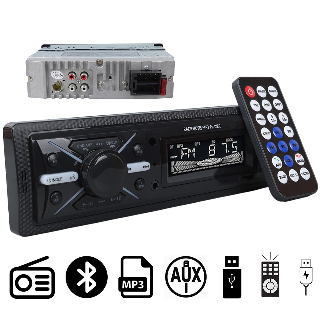 CARSTAR CS-960 7 RENKLİ ÇİFT USB/SD/FM/AUX/BLUETOOTH KUMANDALI OTO TEYP 4X60 WATT