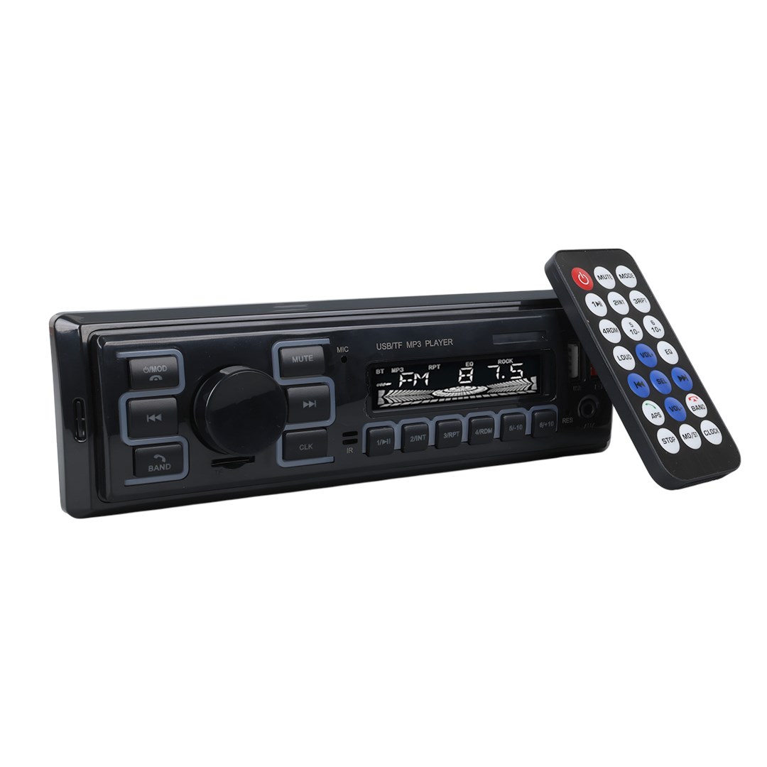 CARSTAR CS-970 7 RENKLİ ÇİFT USB/SD/FM/AUX/BLUETOOTH KUMANDALI OTO TEYP 4X60 WATT