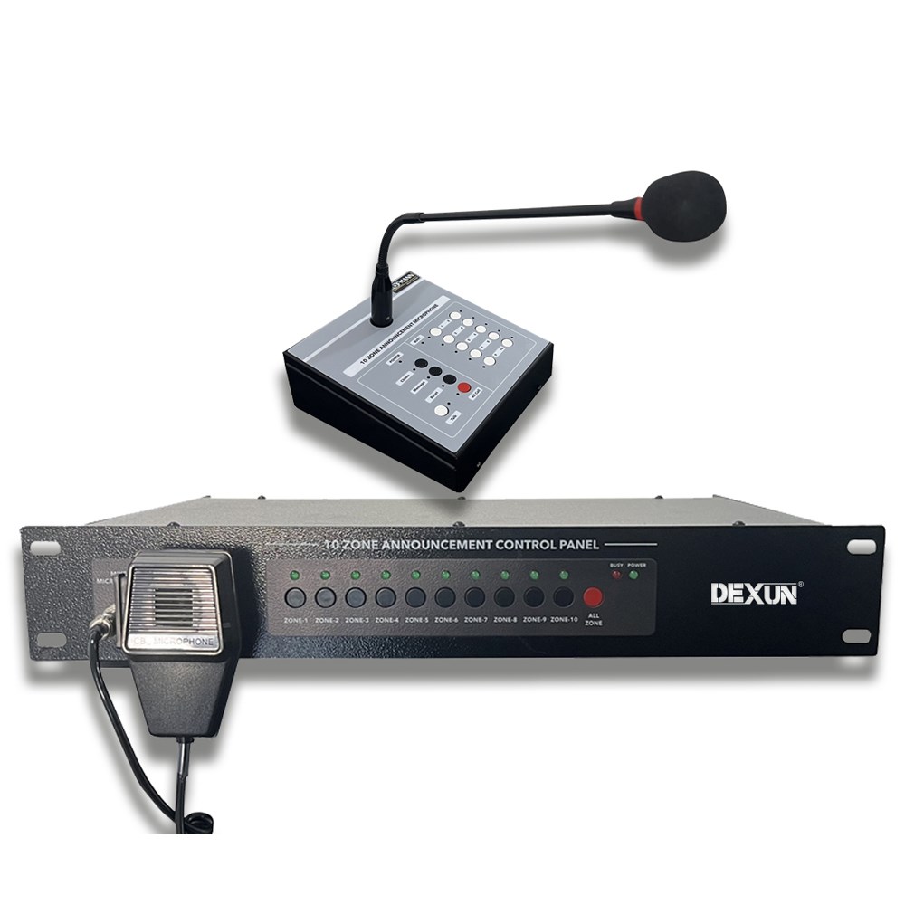 DEXUN D-1170 /  D1175 10 BÖLGELİ ACİL MESAJ KAYITLI ANONS KONTROL ÜNİTESİ