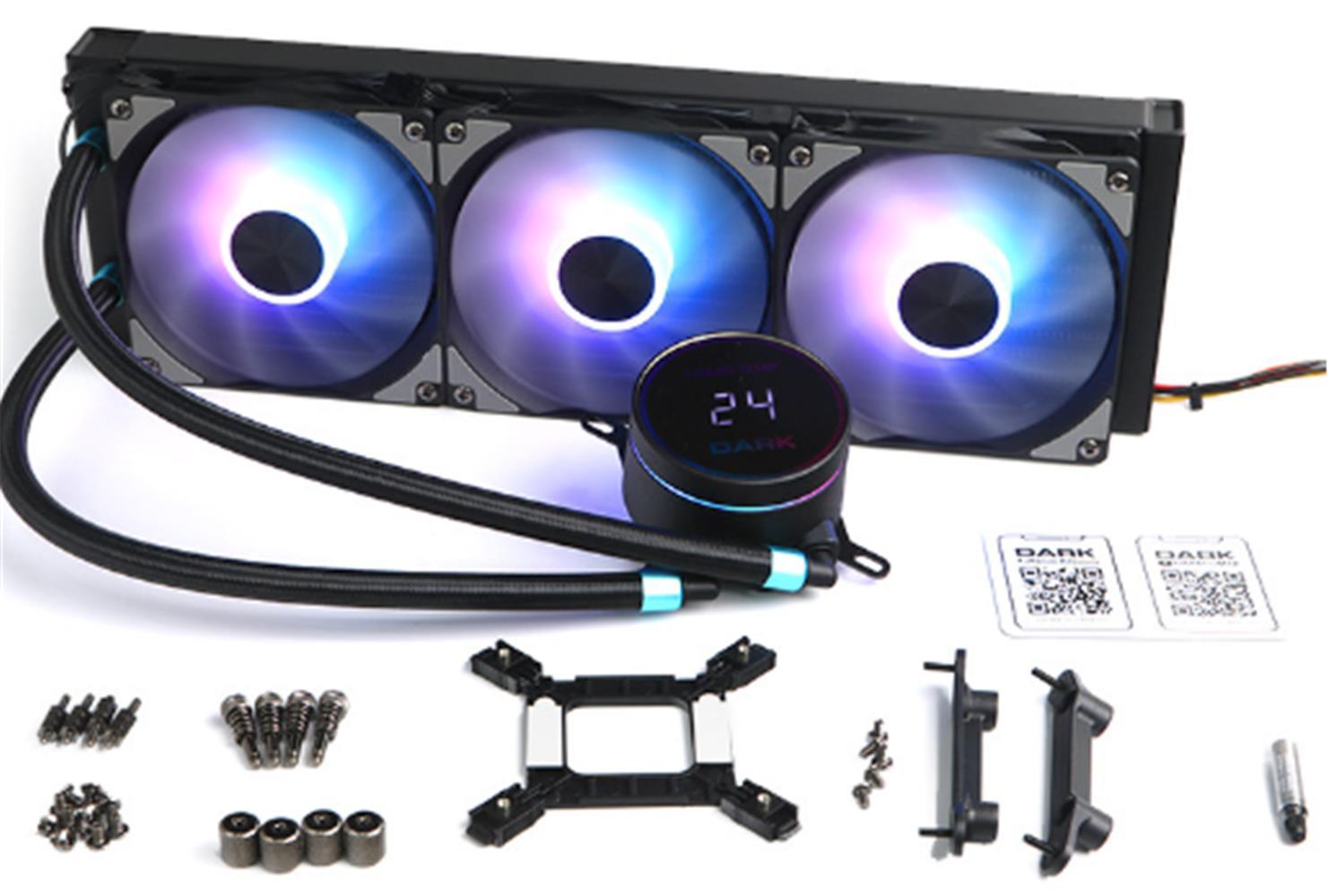 Dark DKCCW362 Freezer W362 2025 Edition 360mm 300W TDP, ARGB LEDli Sıcaklık Göstergeli Sıvı Soğutma