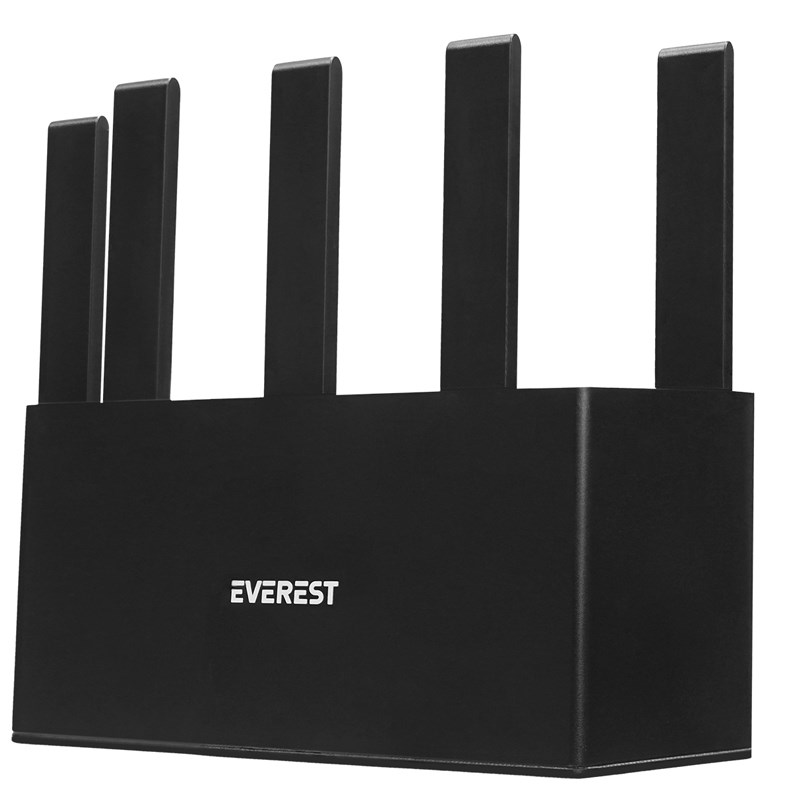 EVEREST EWR-X3000MBPS-V1 1 WAN + 3 LAN PORT Wİ-Fİ 6 WISP+AP+REPEATER DESTEKLİ KABLOSUZ WİFİ ROUTER