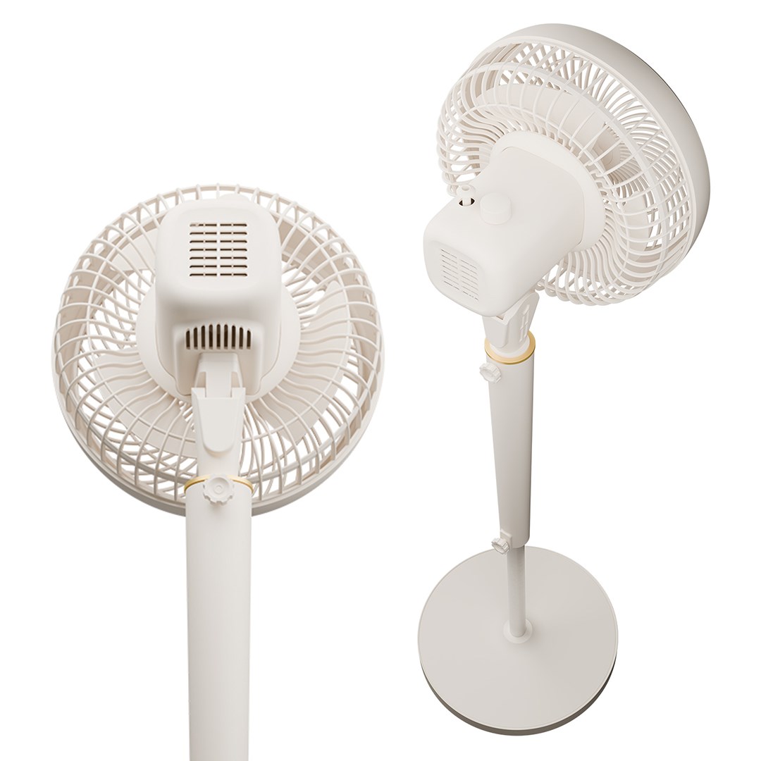 EVEREST FAN12 DYNABREEZE 9 70 WATT 3 HIZ KADEMELİ 2000 RPM ÇİFT MOTORLU VANTİLATÖR KREM GOLD