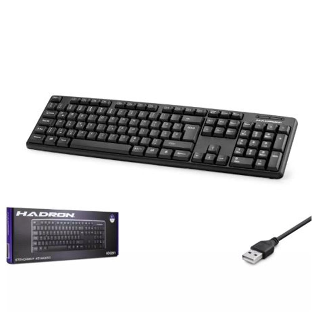 HADRON HDX2601 KABLOLU STANDART KLAVYE F SİYAH