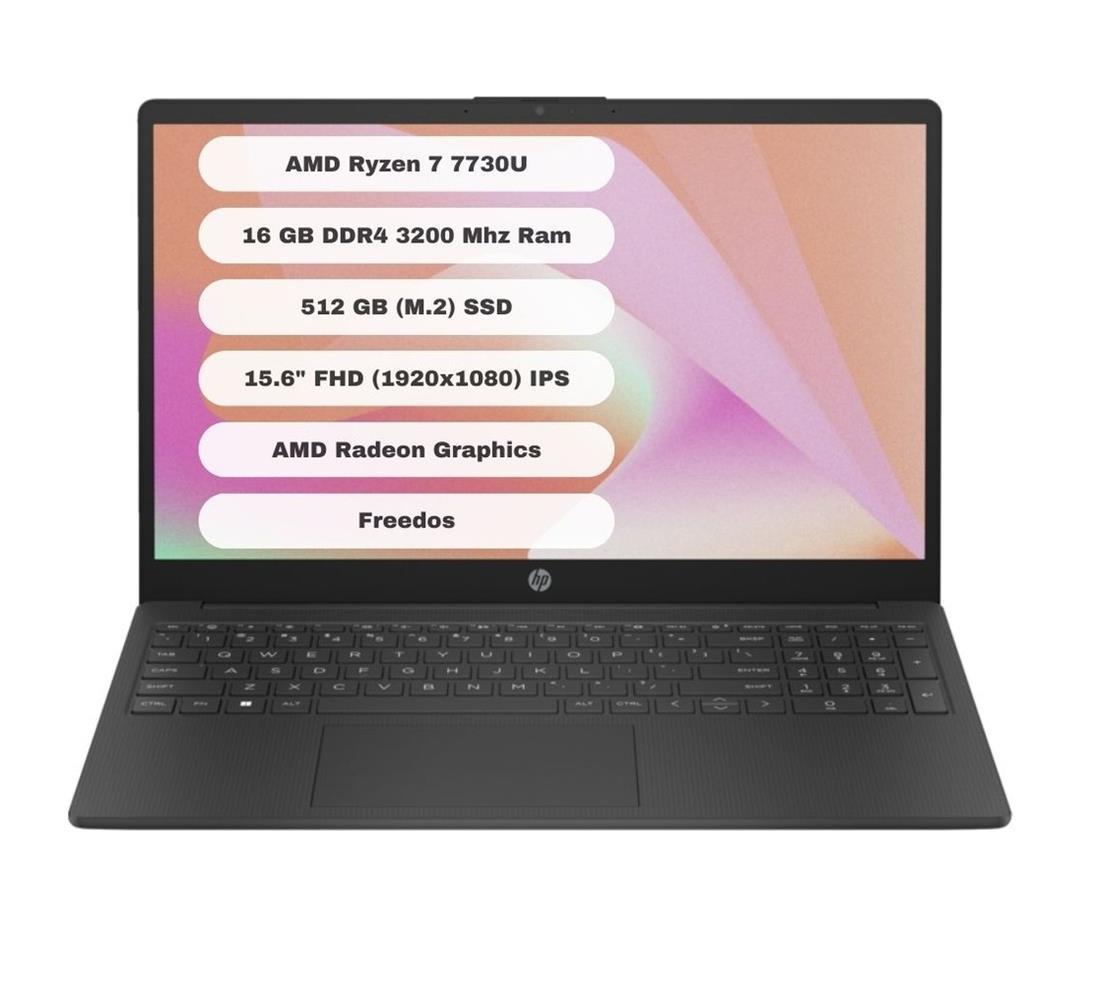 HP 15 FC0059NT AMD Ryzen 7 7730U 16GB 512GB SSD 8M1T1EA FreeDOS 15.6